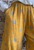 Hush Pillow Cotton Spot On Classic Barrel Pant Mustard